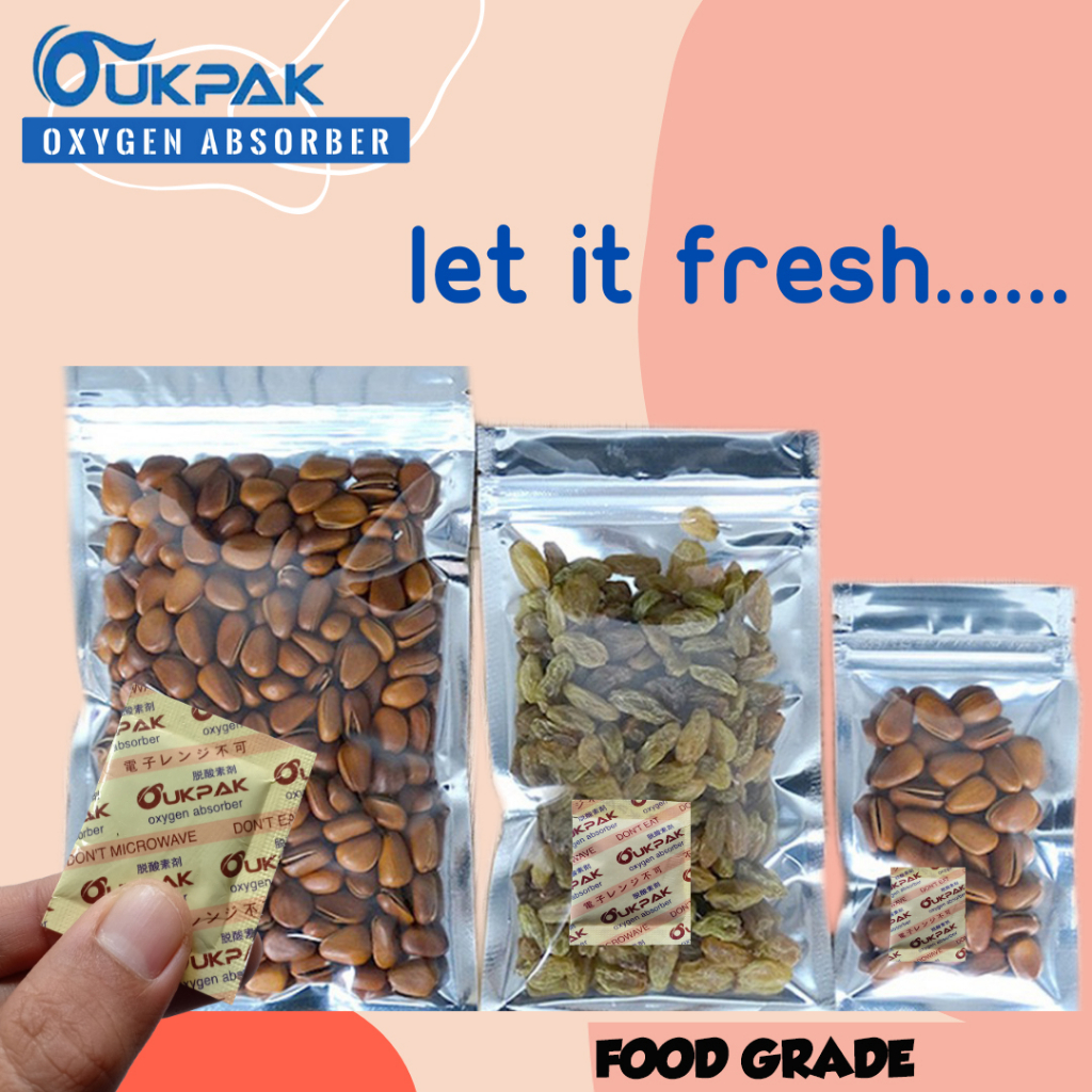 

OUKPAK Oxygen Absorber 100cc Pengawet Makanan Oksigen Grosir