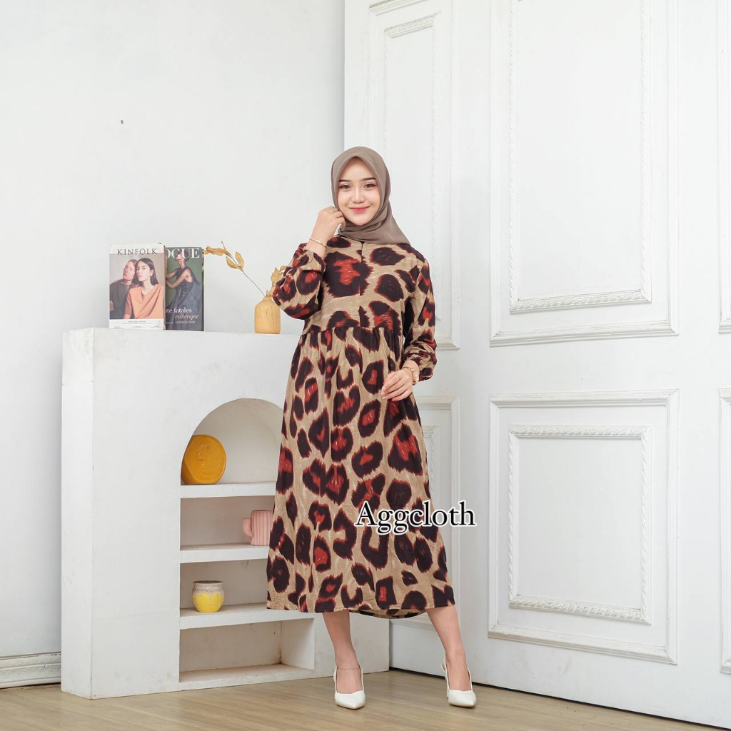 Gamis Rayon Viscose Payung Busui Panjang LD 100cm - 116cm