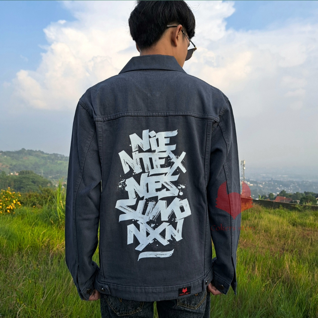 Jaket Jeans Pria Original Vintage - ABU TUA NXN