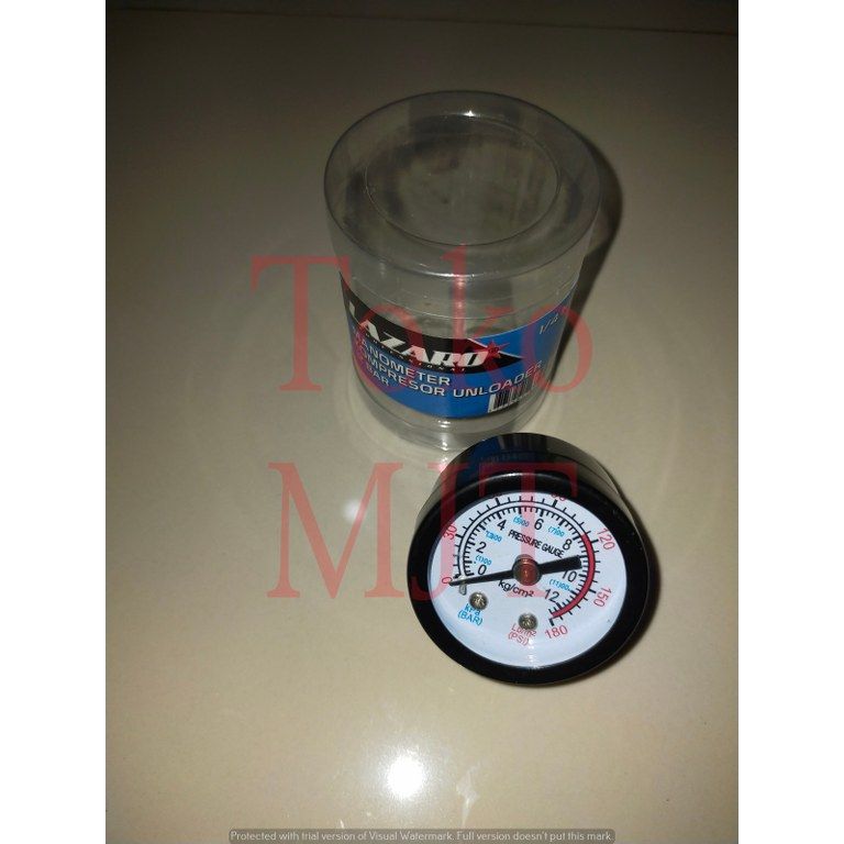 Manometer Kompresor 12 Bar LAZARO