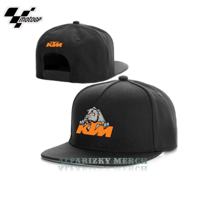 Topi snapback premium/topi trucker snapback racing moto gp pria wanita KTM RACING BULLDOG TAZMANIA