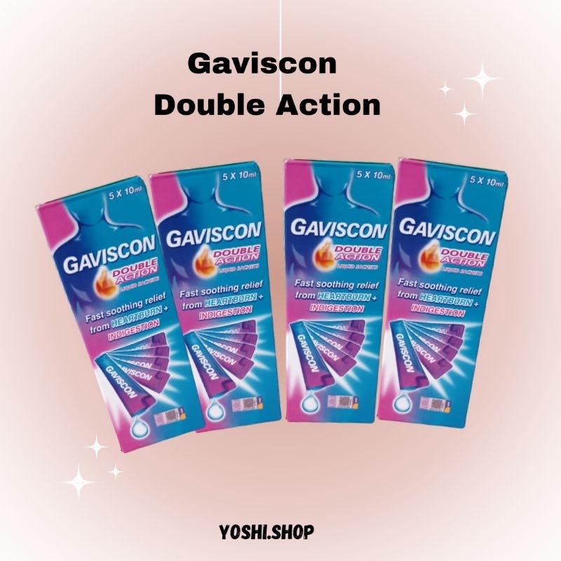 Gaviscon Double Action dari malaysia, isi 5