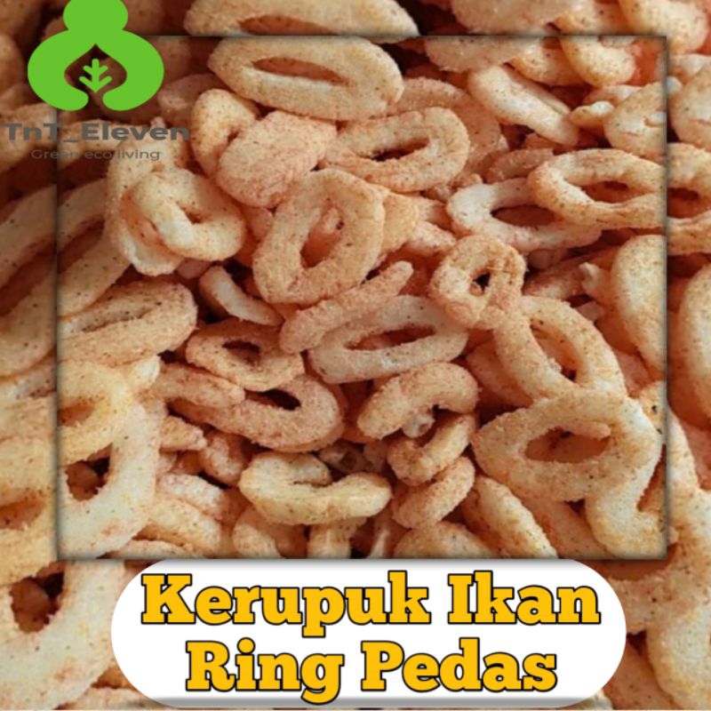 

Kerupuk Ikan Pedas / Ring Pedas (100gr)