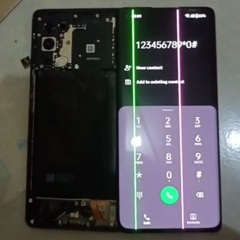 Oppo Reno 5 pro Lcd Original copotan minus 2 garis