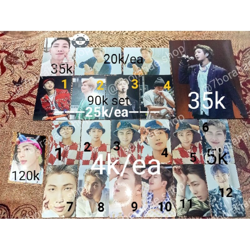 [READY STOCK] PC PHOTOCARD POSTCARD HOLO MPC BTS RM NAMJOON DICON 101 102 DVD BLURAY SOWOOZOO ARMY K