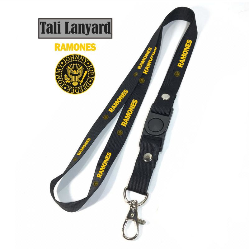 

Lanyard BAND RAMONES tali lanyard BAND METAL gantungan kunci name tag id card kartu nama / lanyard podss vapee gantungan / bisa cod lanyard best seller lanyard hitam lanyard murah / oring lengkap
