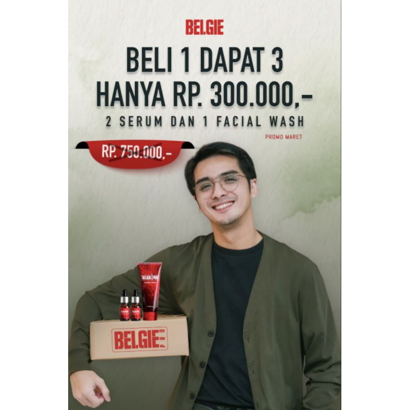 Belgie Pro Serum dan Facial Wash Promo Skincare Halal Skincare Bpom Skincare Jerawat