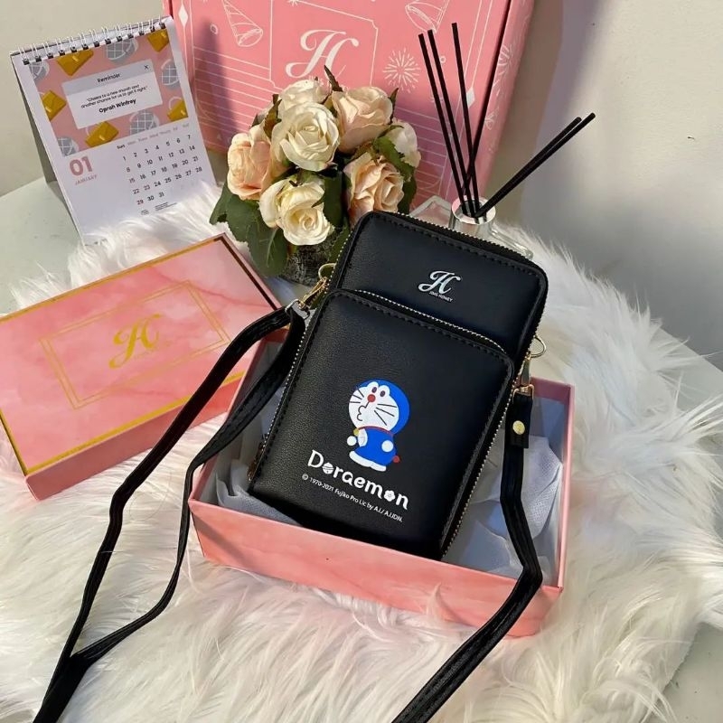 DORAEMON  / FLORA MINI  BAG ORI BY JIMS HONEY PURWOREJO PROMO TAS OOTD WANITA