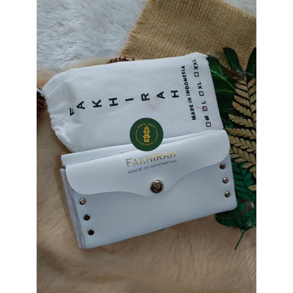 Sabuk Ikat pinggang Ihram Ihrom FAKHIRA PUTIH Sabuk Haji Umrah Tanpa Jahit