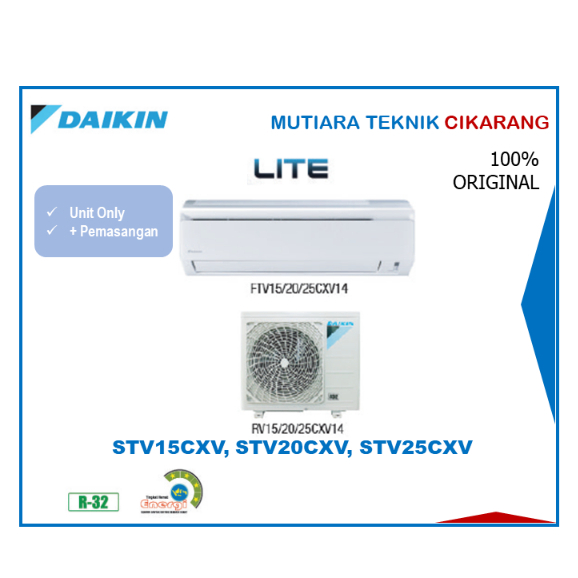AC DAIKIN STV15CXV 0.5 PK R32 NON INVERTER
