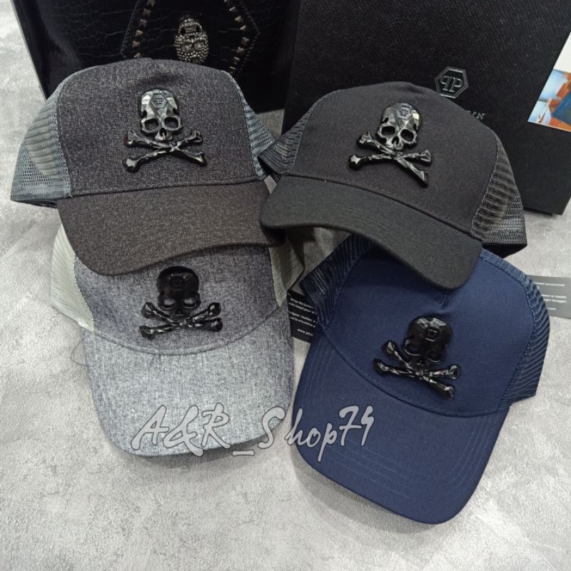Topi Philipp Plein Skull Jaring Topi Baseball Premium Quality