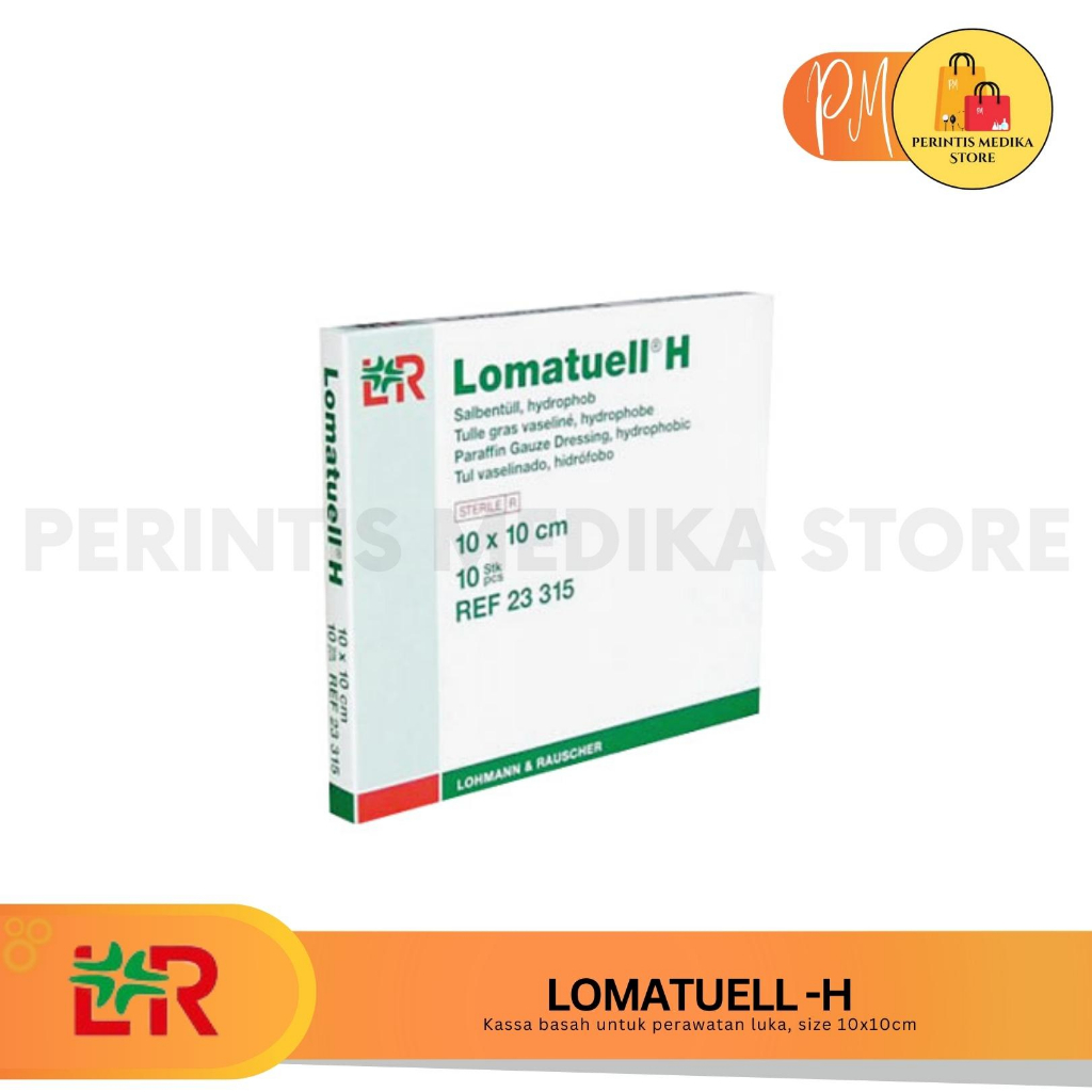 [Box] Lomatuell H Kassa Basah Steril 10x10cm Isi 10pcs l Lomatul Kasa Basah Untuk Perawatan Luka l P