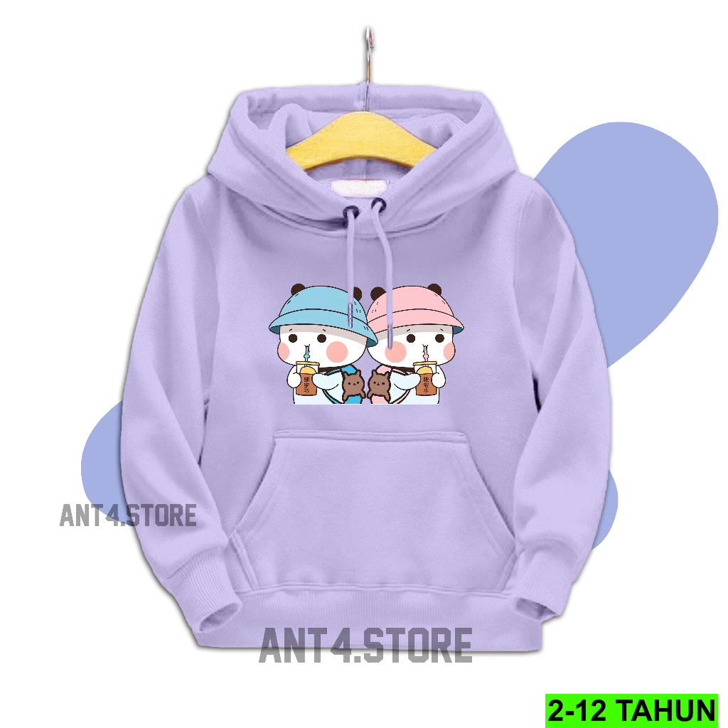 Hoodie PANDA BOBA Anak Perempuan Laki Laki  / Hodie BEST SELLER Anak Usia 2 3 4 5 6 7 8 9 10 11 12 Tahun / Jaket PANDA Anak / Sweater Distro Bisa Cod