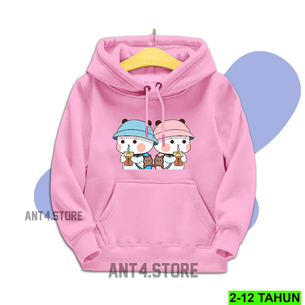 Hoodie PANDA BOBA Anak Perempuan Laki Laki  / Hodie BEST SELLER Anak Usia 2 3 4 5 6 7 8 9 10 11 12 Tahun / Jaket PANDA Anak / Sweater Distro Bisa Cod