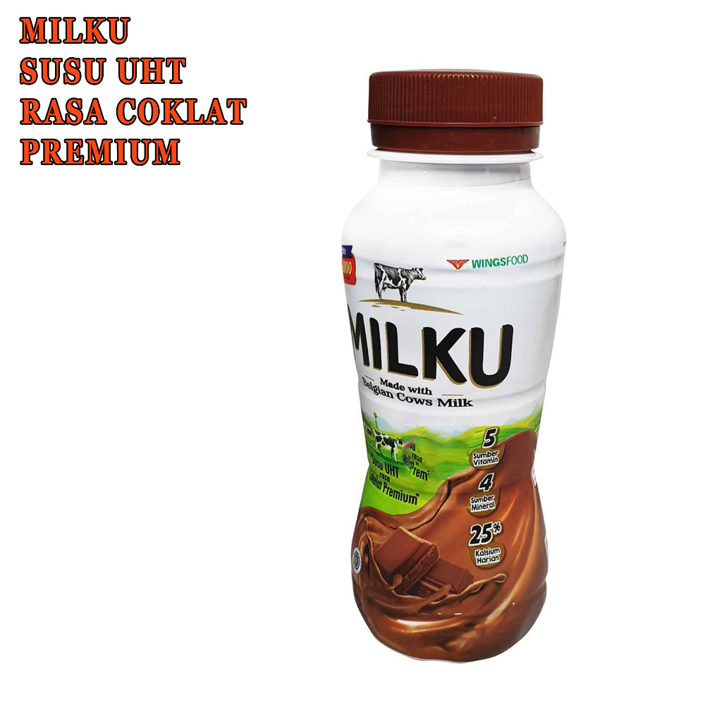 Susu UHT* Milku* Rasa Coklat Premium* 200ml