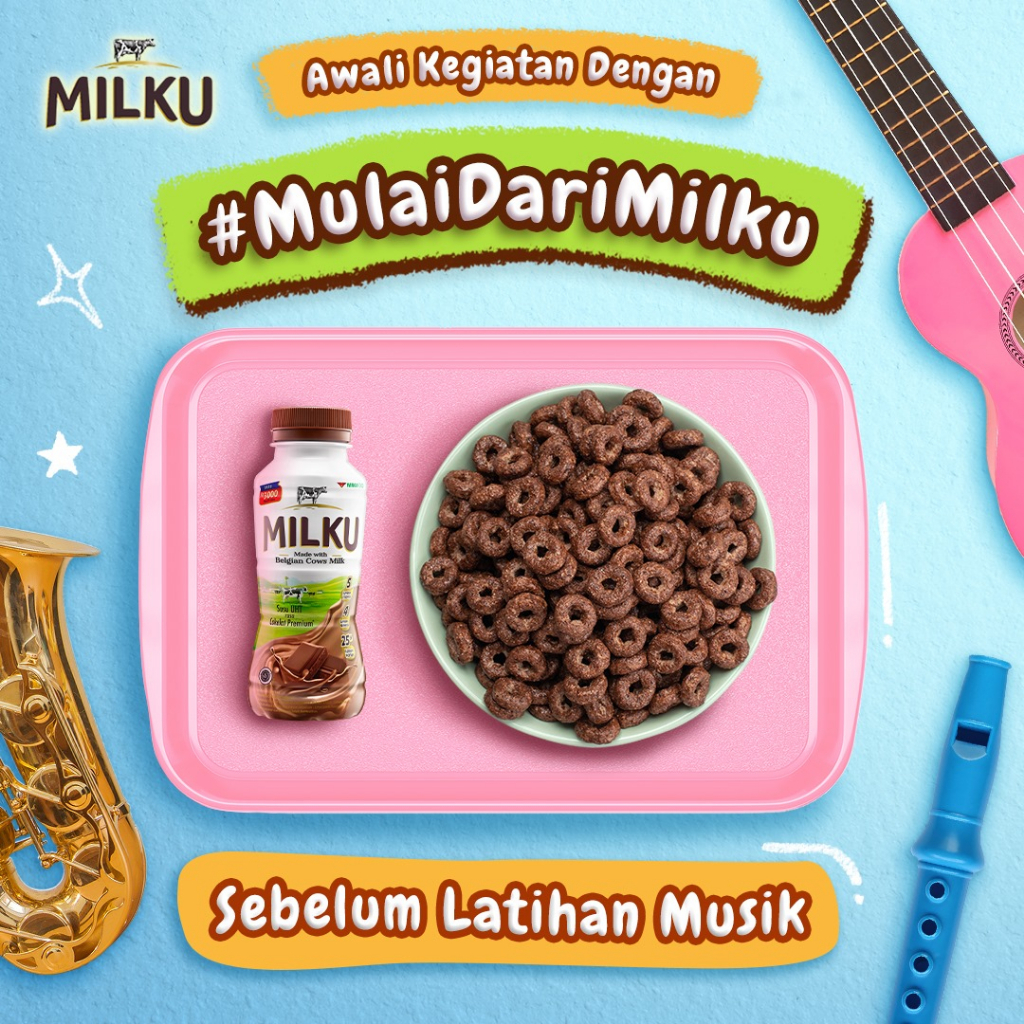 Susu UHT* Milku* Susu Premium* Susu Belgian* 200ml