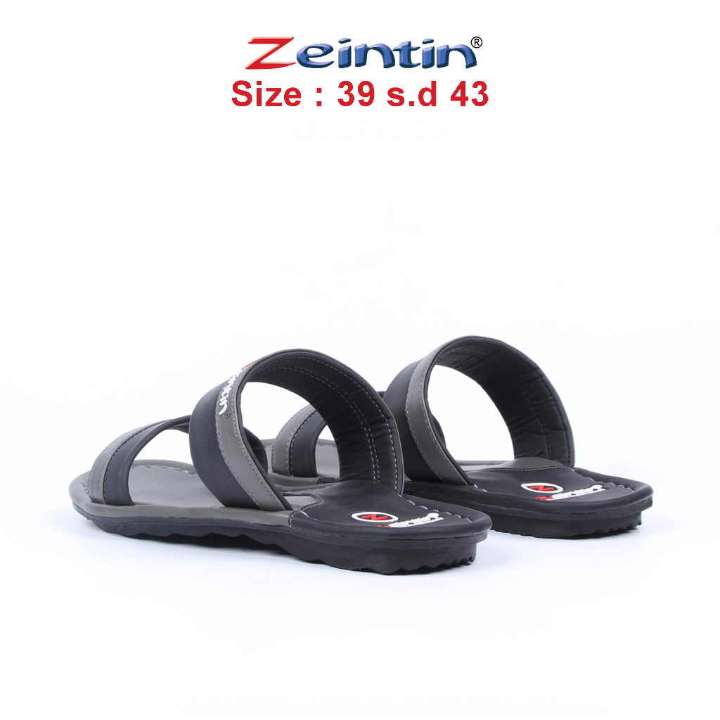 Zeintin - Sandal Pria Kulit Sintetis Sandal Selop Pria Sendal Pria Kekinian Lentur Terbaru Zeintin KK