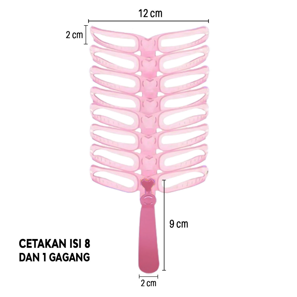 Cetakan alis jiplak gagang 8 in 1 isi 8 warna pink silikon untuk pemula inovatif area surabaya gandeng yang nyambung sepasang menyatu instan praktis anti gagal simetris tempel eyebrow anti air waterproof