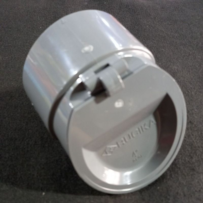 Backflow valve sambungan pipa PVC Rucika 4 inch untuk saluran pembuangan