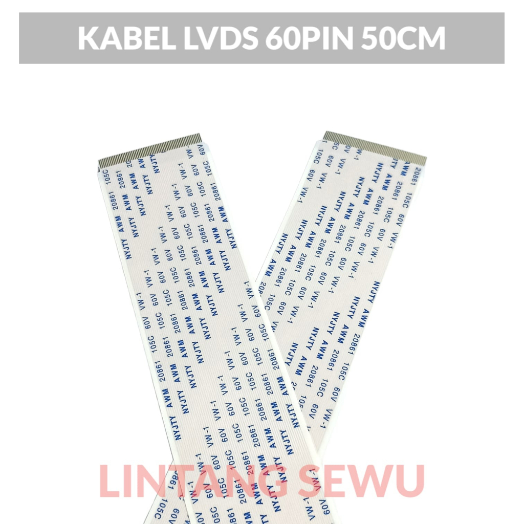 KABEL LVDS 60 PIN 60P 50CM 50 CENTIMETER KONVERTER