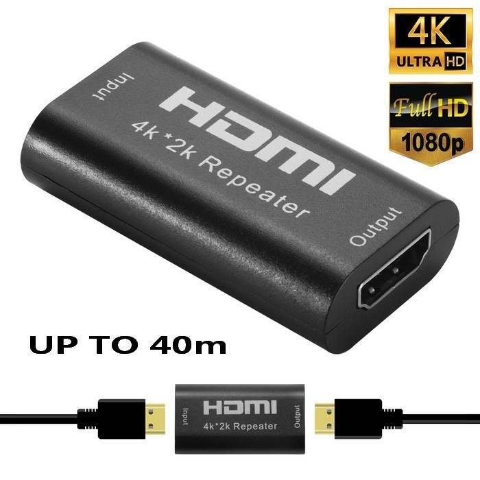 HDMI Repeater 40 Meter 2K*4K Perpanjangan Sinyal HDMI 40M Extender