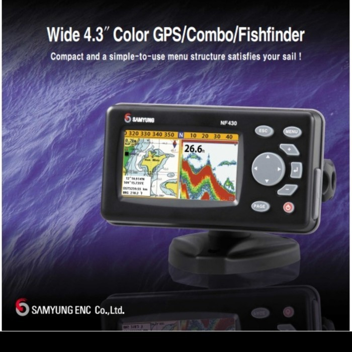 Chart Plotter with Fish Finder Samyung NF-430 / GPS Samyung NF430