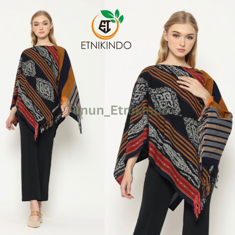 Poncho Tenun - Baju tenun wanita