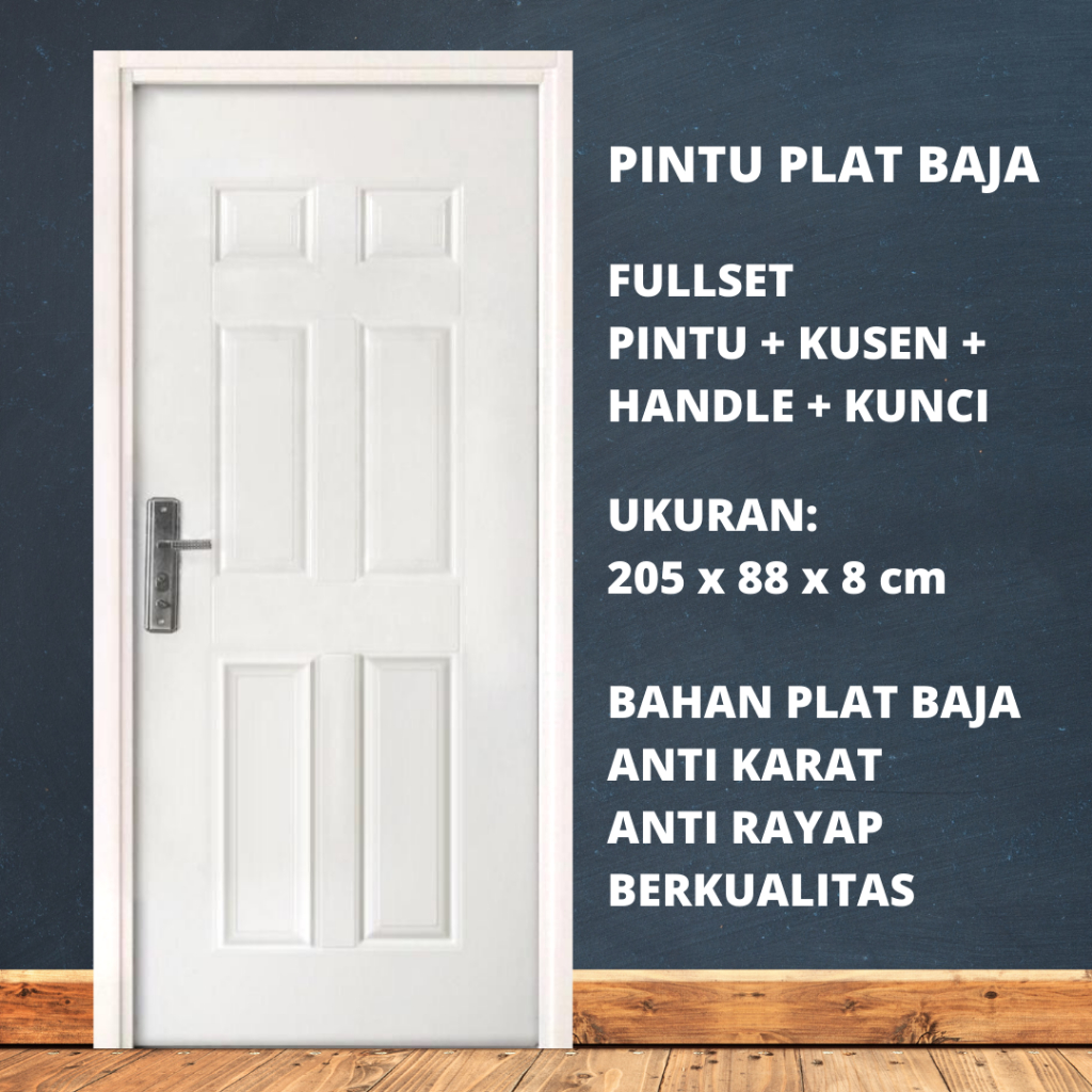 Pintu Rumah Lengkap dengan Kusen dan Handle Pintu Kamar Pintu Utama Pintu Rumah