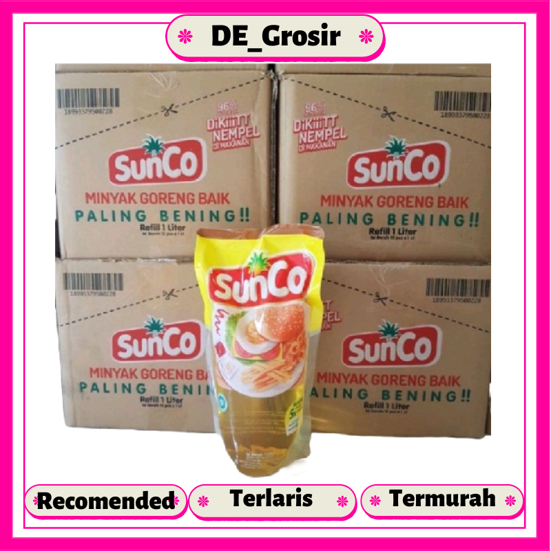 

Sunco Minyak Goreng Refill 1 Liter Dapat 1 Dus Isi 12 Pcs