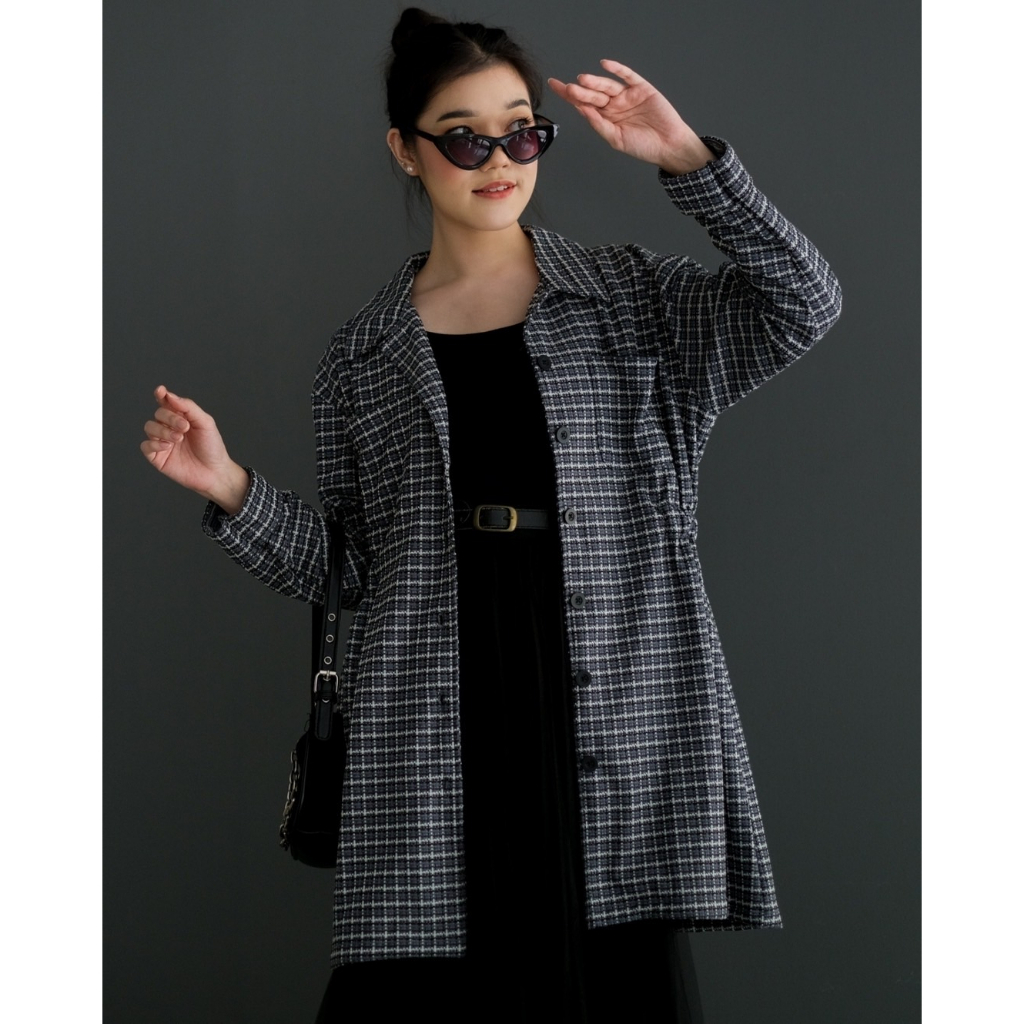 Myrubylicious CHANALE SEMI COAT | OUTER | OUTER WANITA | OUTER MOTIF