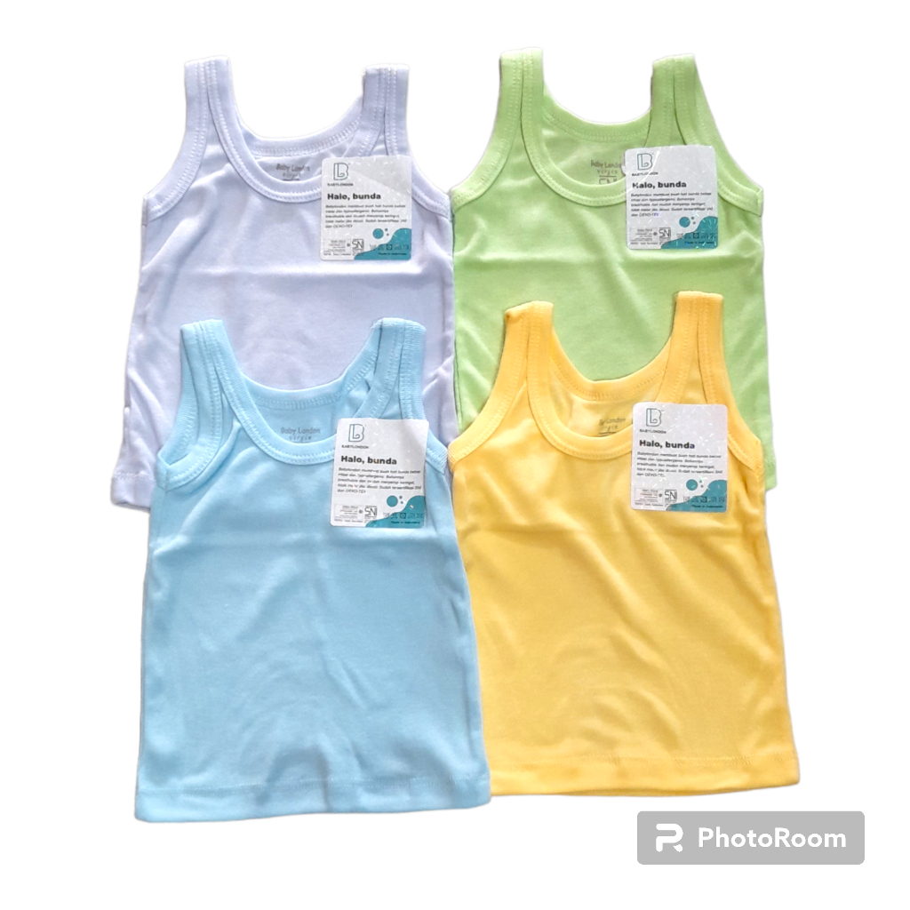 Singlet Baby London Polos Warna Warni