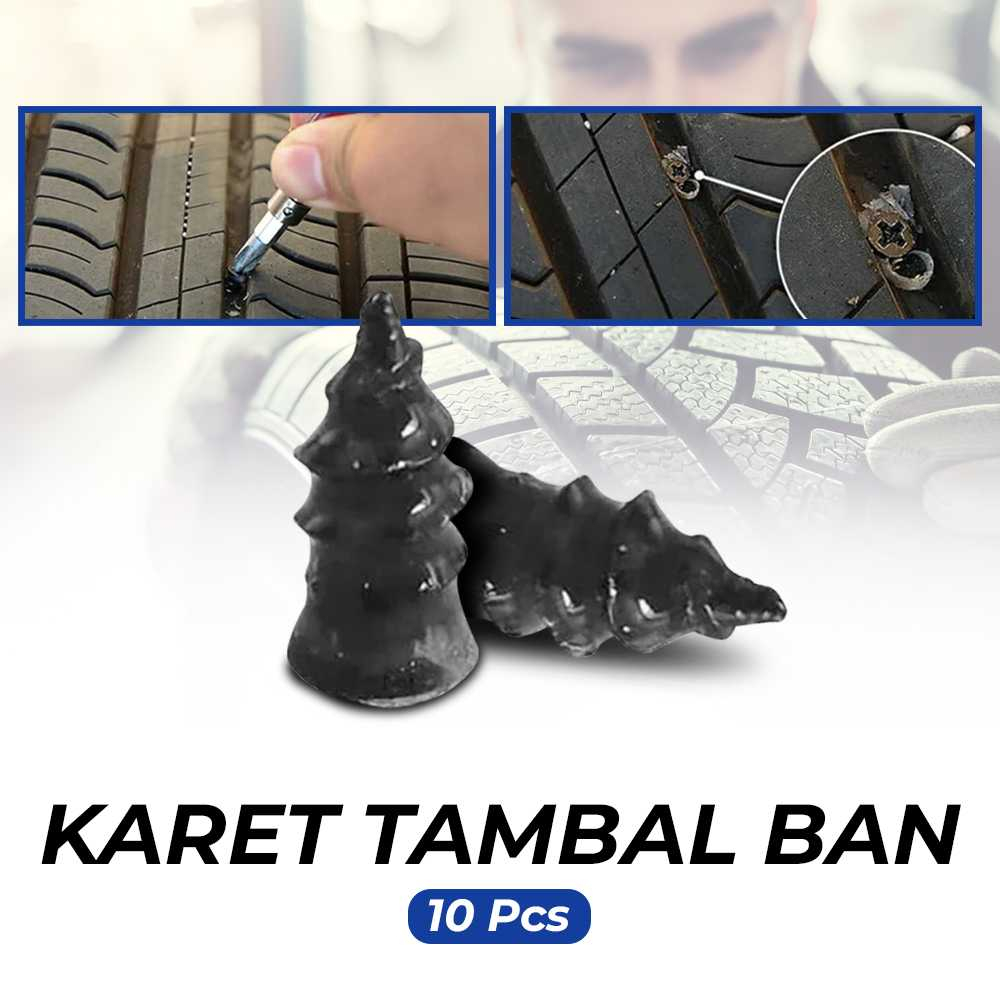 Karet Tambal Ban Rubber Stud Tire Repair 5PCS Small 5PCS Large Perlengkapan Darurat Mobil Motor Berkualitas