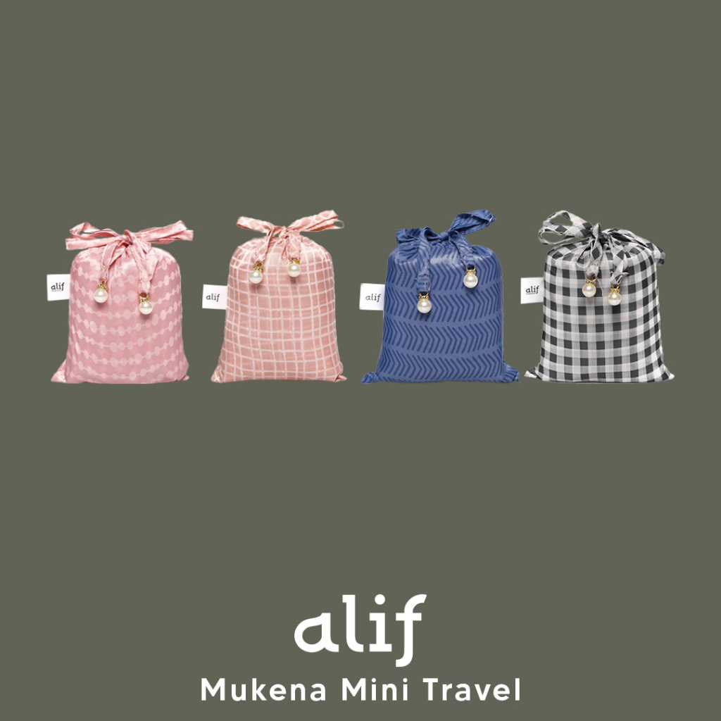 [BEST SELLER] ALIF WANDERLUST COLLECTION MUKENA MINI MOTIF PARASUT PREMIUM KOREA TRAVEL