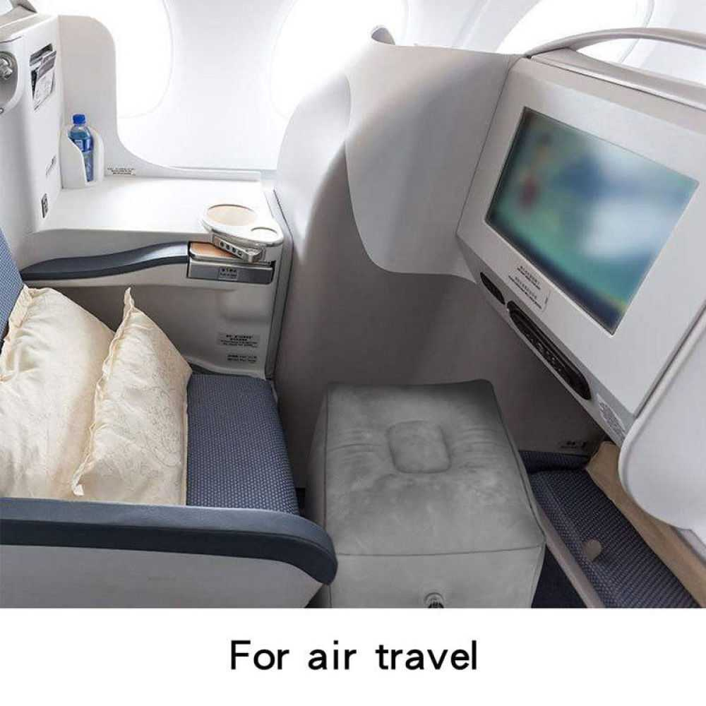 Bantal Kaki Tiup Sandaran Foot Rest Pillow Inflatable Travel Bantal Nyaman Material Lembut Nyaman Digunakan