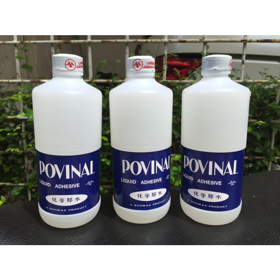 Lem POVINAL 113 BESAR 500ml Kertas Plastik Plastic Sticker Perekat Tape Tempel Kuat Strong Menempel Glue Lengket Lekat Cekat Prakarya Kerajinan Craft Crafting Art Seni Kesenian Kertakes High Quality Berkualitas Bagus Air Cair Cairan Liquid Grosir Prakarya