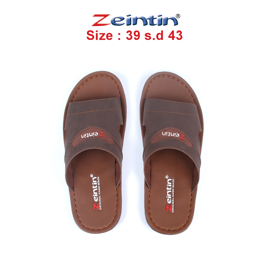 Zeintin - Sandal Pria Sandal Slide Sandal Pria Kulit Sintetis Terlaris Zeintin Original  ZEINTIN NT