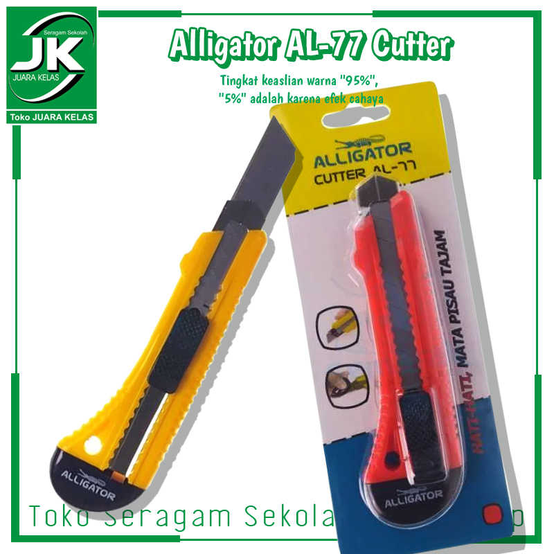 

[Toko Juara Kelas] Pisau cutter Alligator AL-77 - Cutter - Pemotong Multifungsi - Pisau Kater
