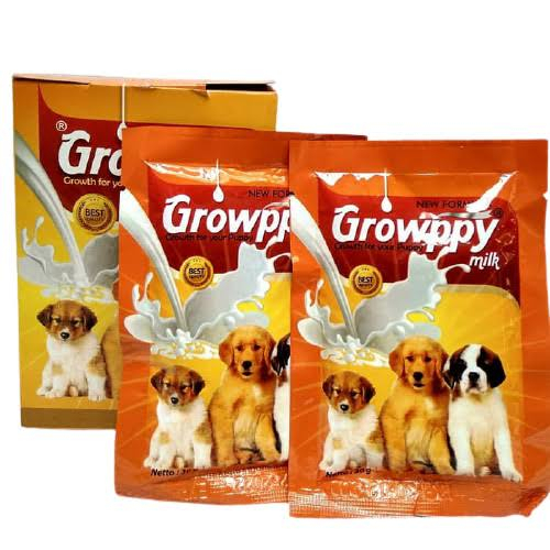 GROWPPY SUSU ANJING/ANAK ANJING(PUPPY),NEW FORMULA,1 SACHET(30GR)