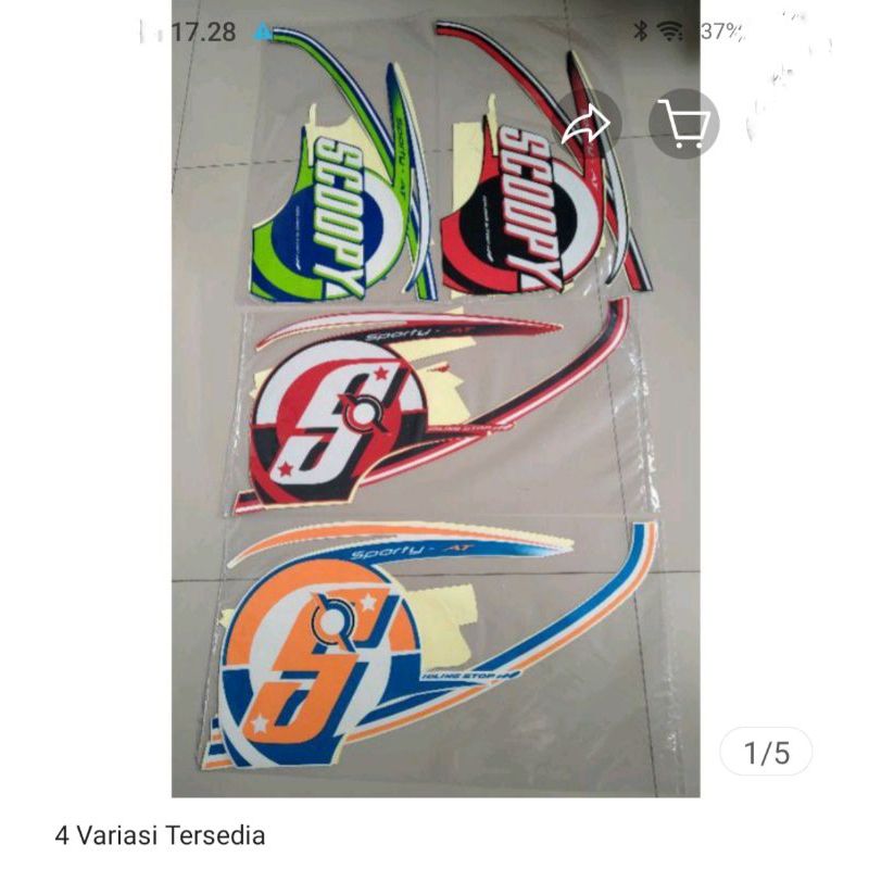 STRIPING STNDAR/LIS BODY SCOOPY SPORTY 2015