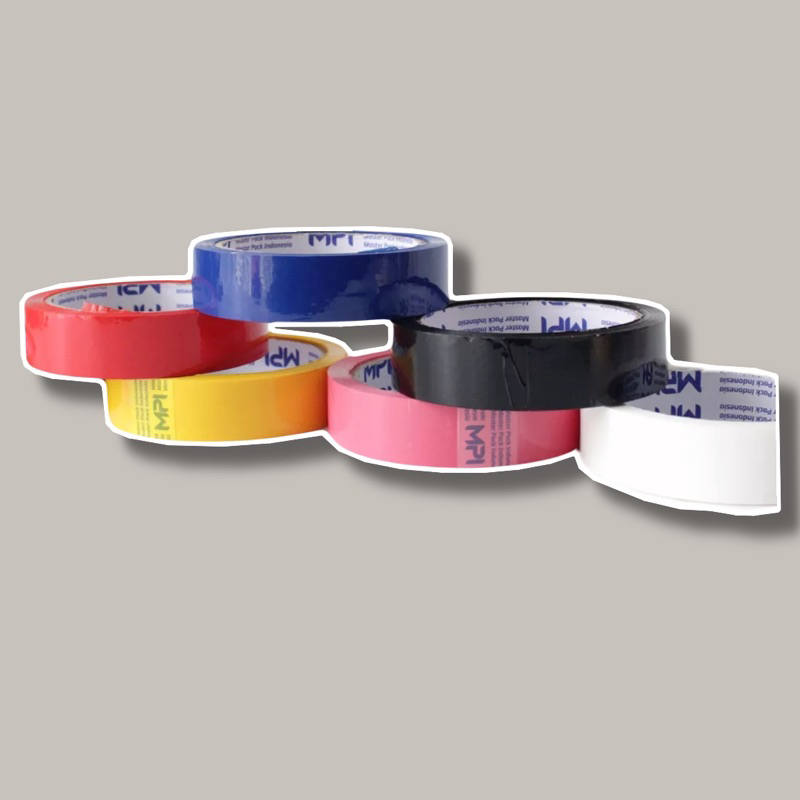 

isolasi-solatip warna warni 24mm opp tape warna warni