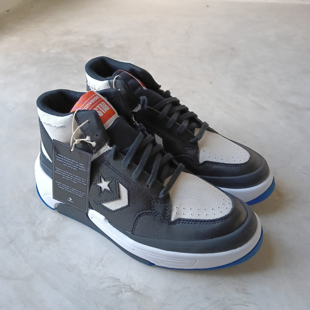 Converse Weapon CX Mid Tear Away Black Bone Blue (SEPATU PRIA WANITA CONVERSE ORIGINAL 100% OFFICIAL
