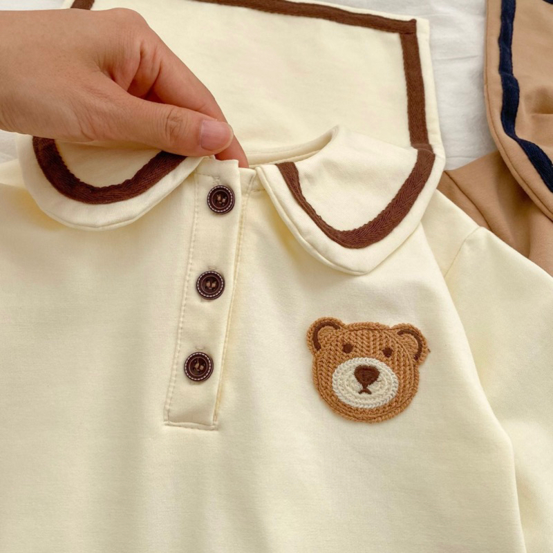 Colar bear jumpsuit bayi beruang