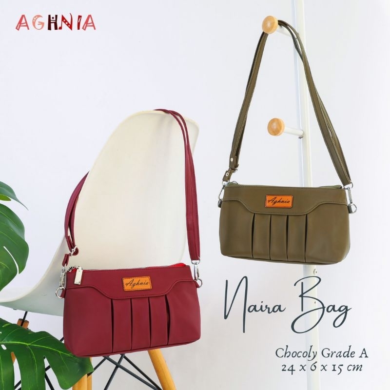 NAIRA BAG BY AGHNIA TAS SELEMPANG WANITA tas POUCH DOMPET clutch
