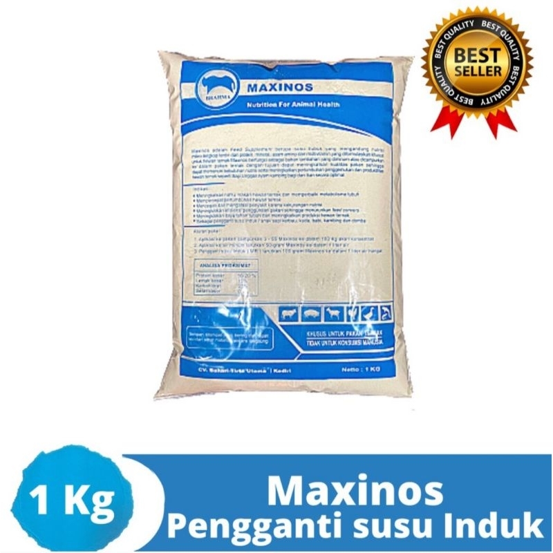Susu Maxinos Susu Ternak Termurah,untuk sapi pedet, broiler, layer.kemasan1Kg