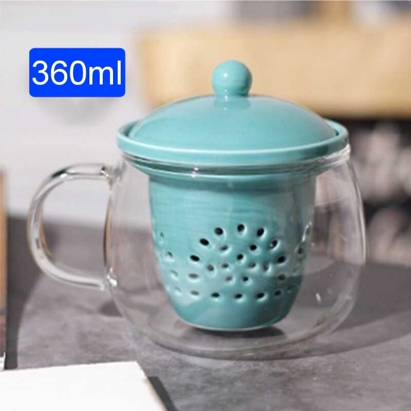 One Two Cups Gelas Cangkir Teh Tea Cup Mug with Infuser Filter - C225