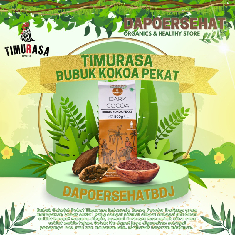 

TIMURASA - Bubuk Coklat Kokoa Pekat/Dark Cocoa Powder 500gr