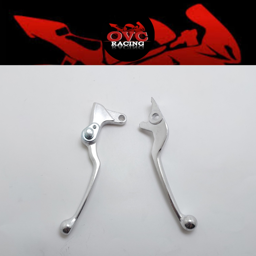 Handle Rem Aerox Crome - Handel Rem Kiri Kanan LEXI AEROX YAMAHA / HANDEL REM AEROX INCLUDE PENGUNCI REM IMPORT