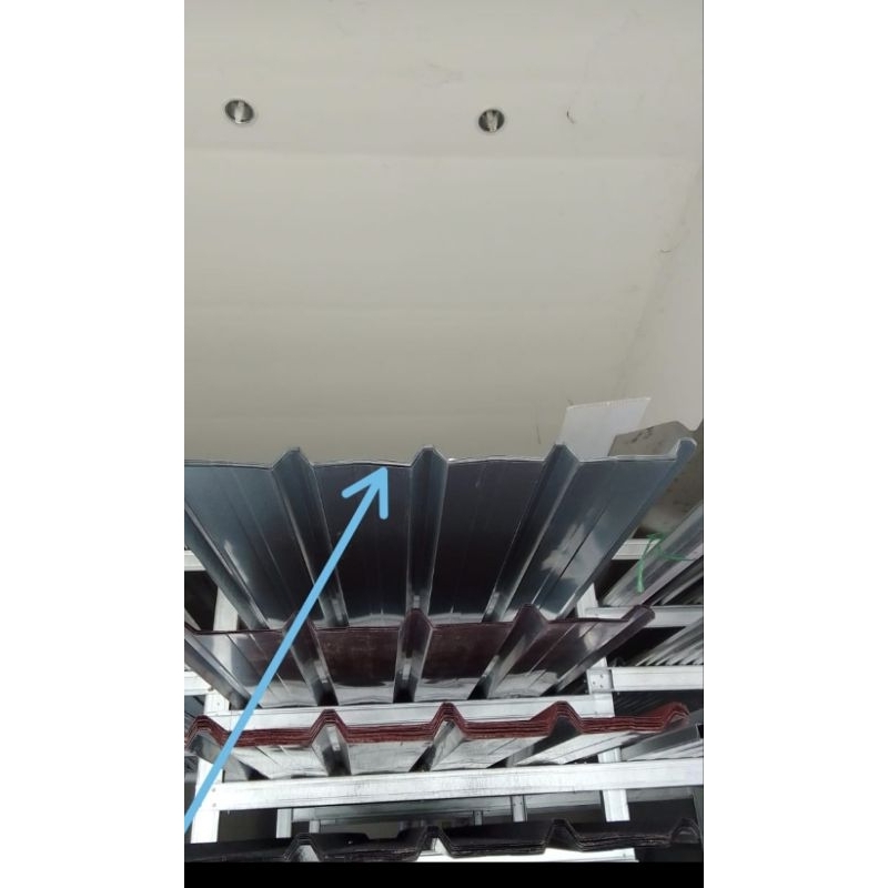 atap spandek polos 025full, panjang 4m