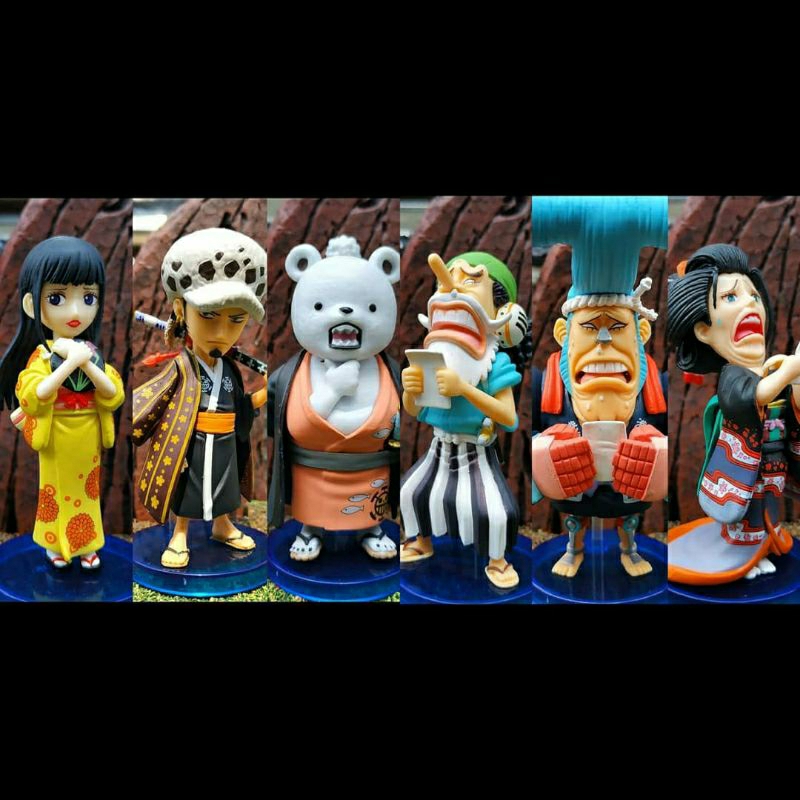Mini Figure Law Bepo Franky Usopp Robin Okiku Wcf Wanokuni Vol 2