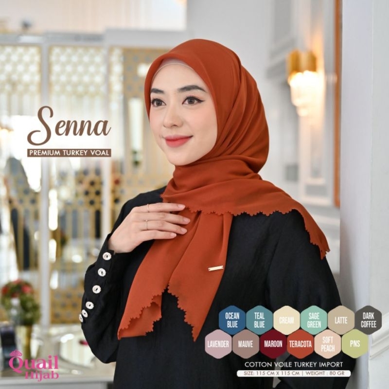 Jilbab Segiempat Senna ori Quail Hijab